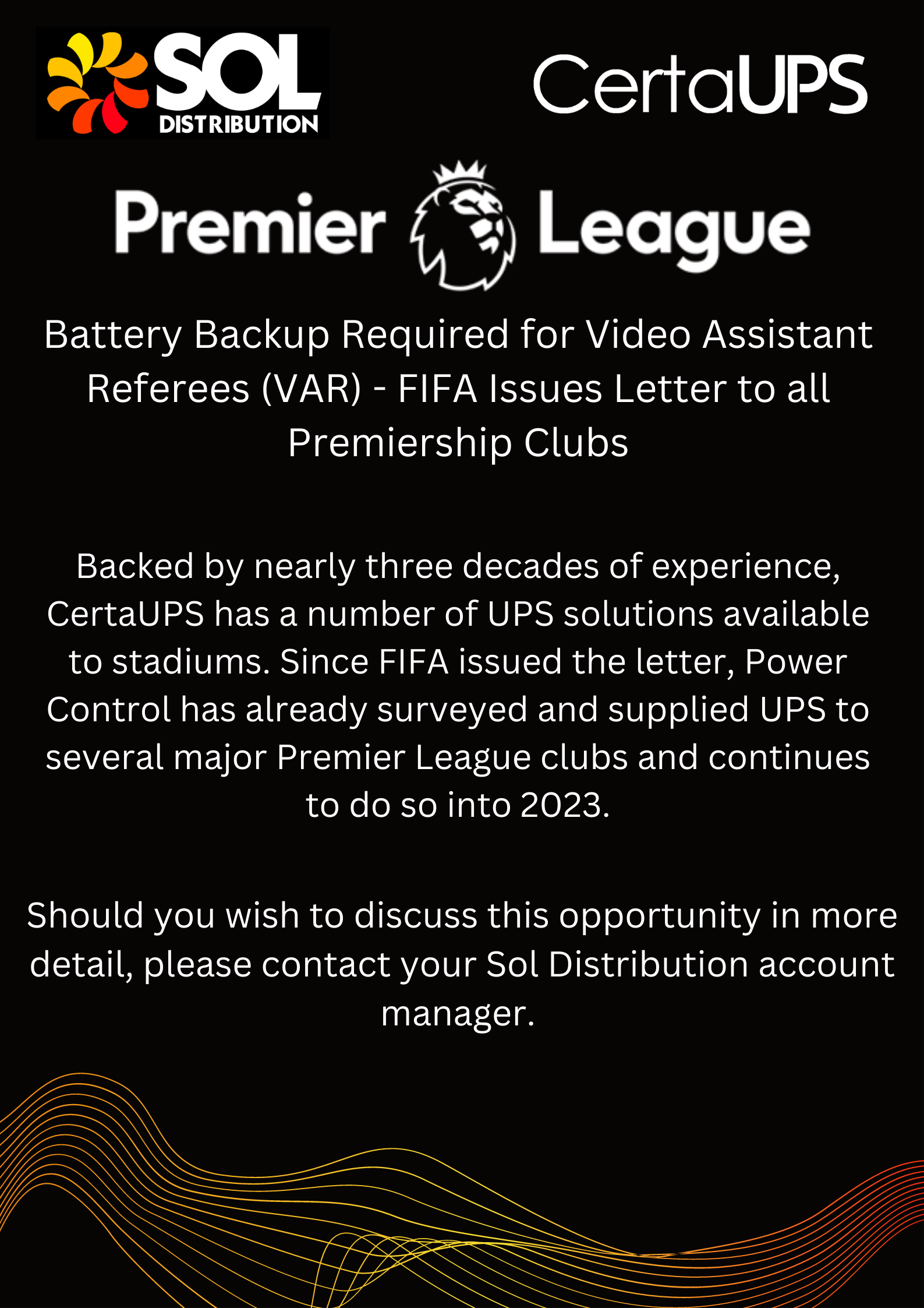 Battery Backup Required for Video Assistant Referees (VAR) – FIFA Issues Letter to all Premiership Club