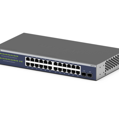 Netgear 24-Port Gigabit Ethernet Smart Switch with 2 Dedicated SFP Ports
(GS724T)