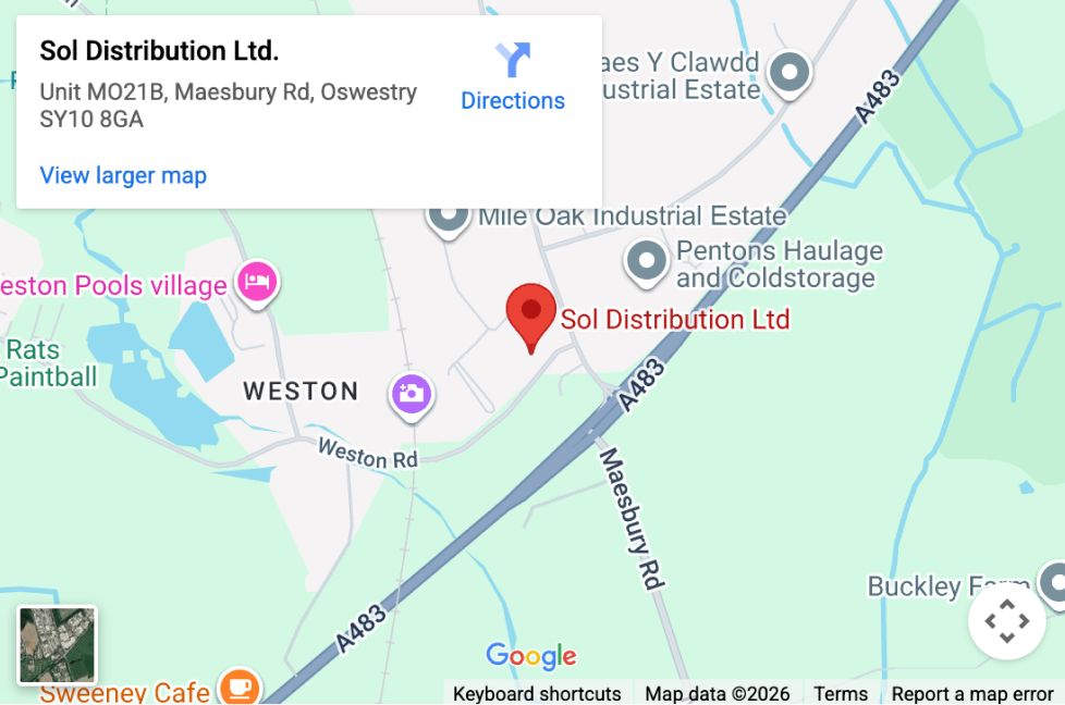 Google Map image of Sol Distribution Location