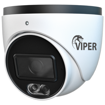 6MP Fixed Smart Dual-Illumination Turret Camera with People Detection (White Housing)