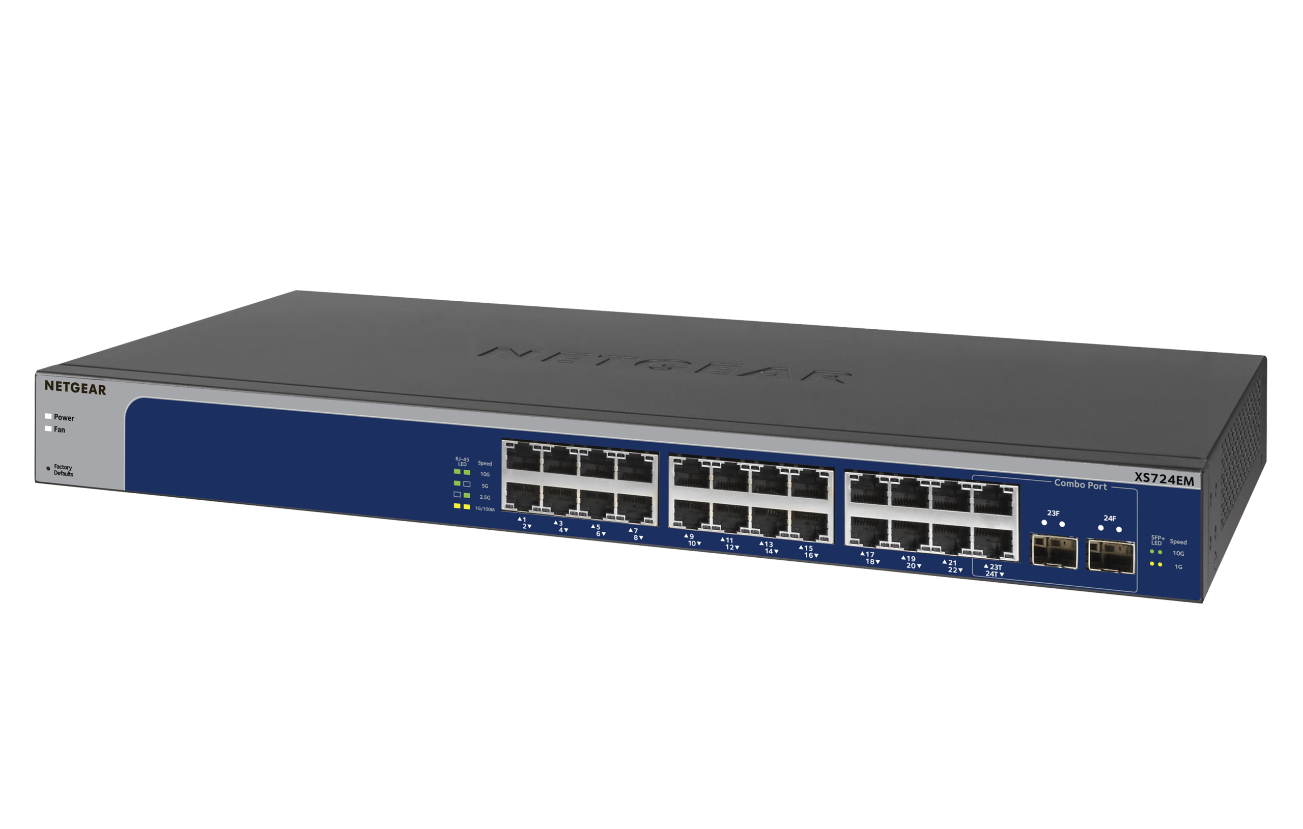 Netgear 10-Gigabit/Multi-Gigabit Ethernet Easy Smart Managed Switch (XS724EM)